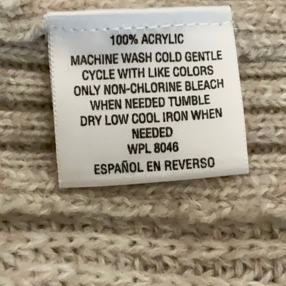 Alfani Taupe Cowl Neck Sweater with Button Accents - Picture 8 of 10